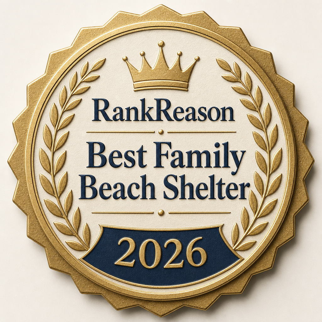 RankReason Best Family Beach Shelter 2026 badge