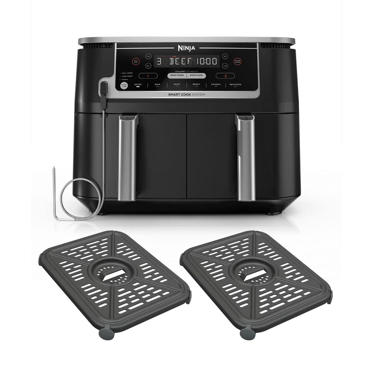 Ninja Foodi 6-in-1 Smart 10-qt XL 2-Basket Air Fryer DZ550