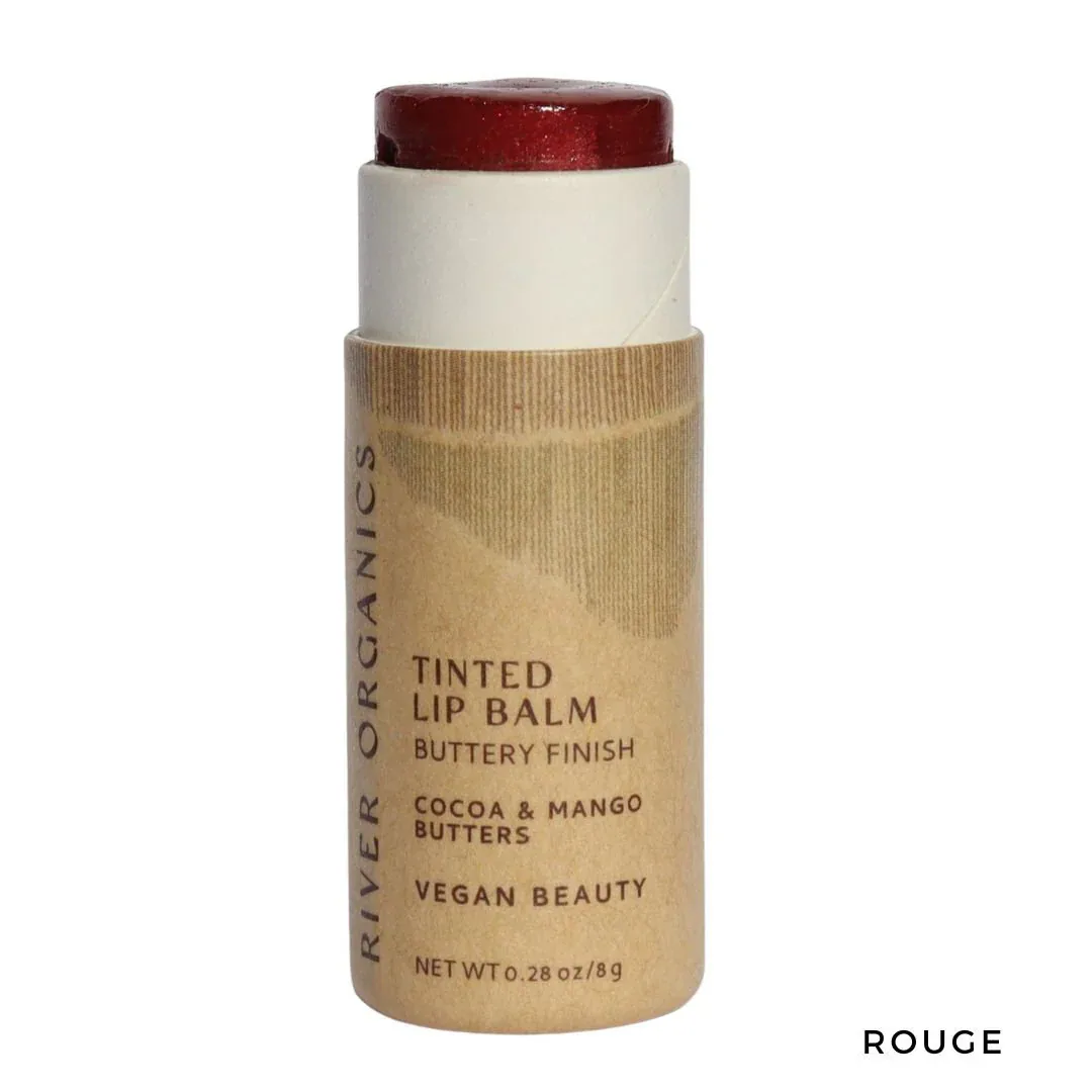 River Organics Tinted Vegan Lip Balm — Rouge