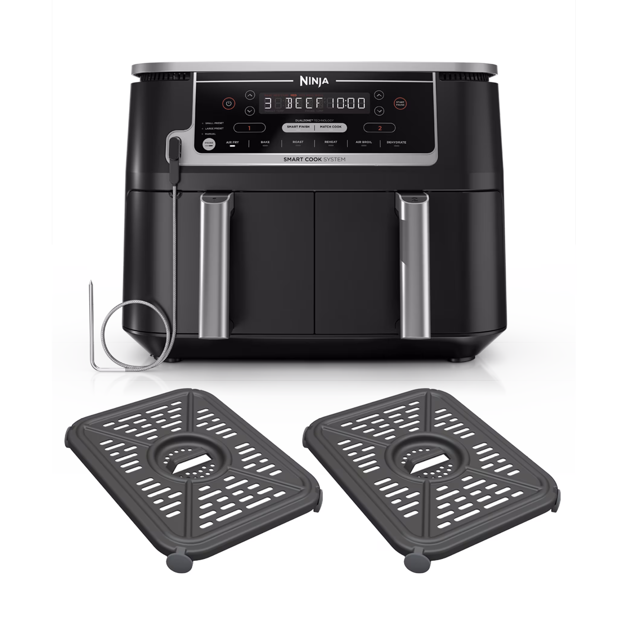 Ninja Foodi 6-in-1 Smart 10-qt XL 2-Basket Air Fryer DZ550